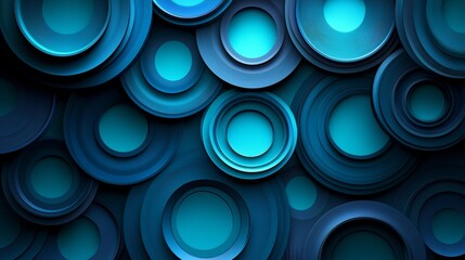 Abstract art of dark blue ring