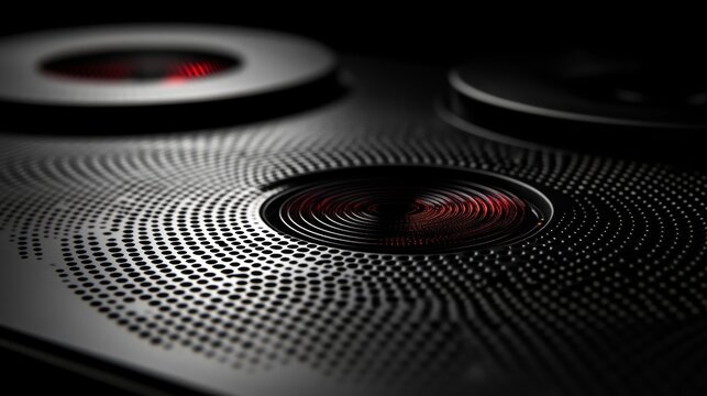 Technology oriented metallic texture