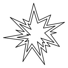 Obraz premium explosion icon