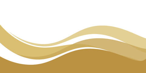 Vector gold line background curve element with white space for text and message design, overlapping layers, vector. EPS 10