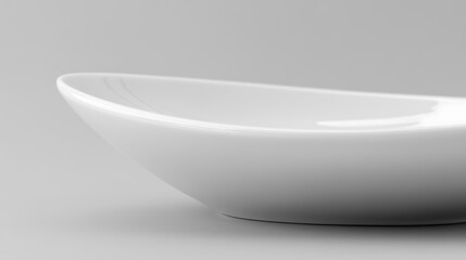 Elegant White Porcelain Serving Bowl Design