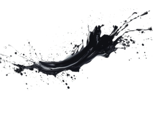 dynamic paint splatter design in gray, showcasing fluid motion and energy. Perfect for creative projects and artistic backgrounds