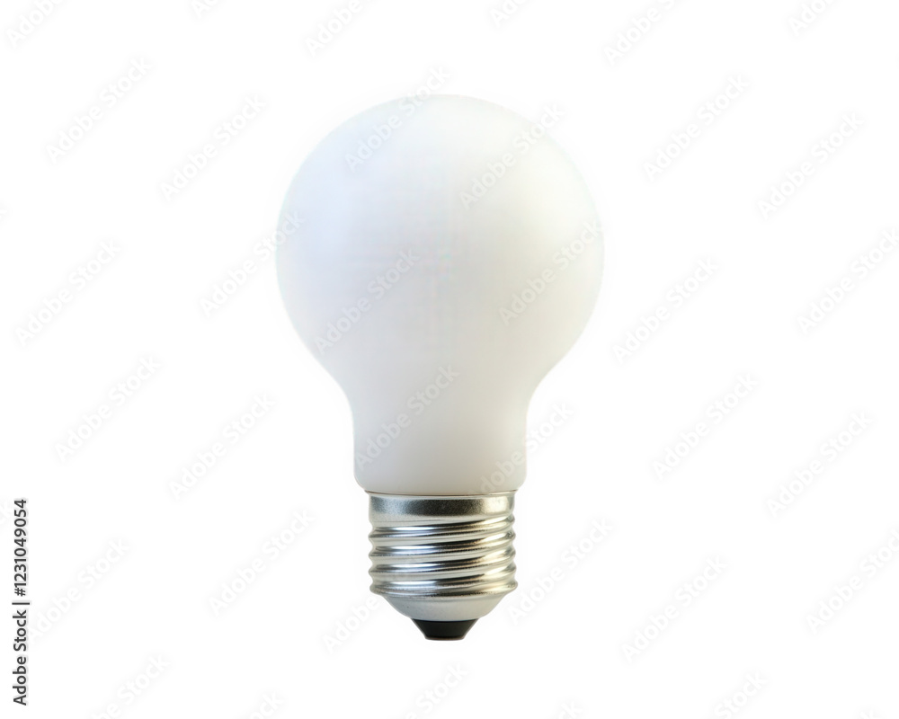 Poster frosted light bulb with smooth surface, ideal for soft illumination in various settings. this versat
