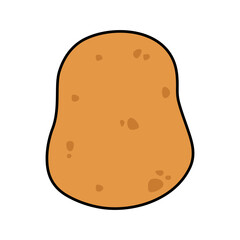 Vector Potato Cartoon Illustration