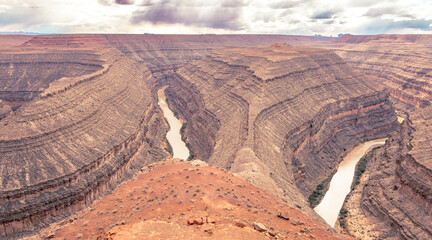 Impressive View of Goosenecks State Park, Utah, USA, November 5th 2024