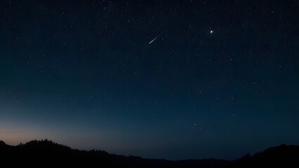 Fototapeta premium Beautiful sky with clouds and stars at different times of the day