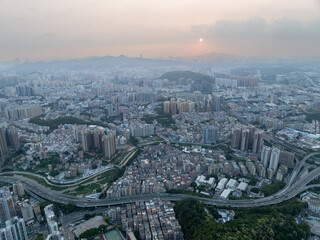 Aerial view of landscape in China