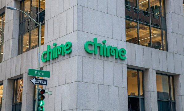 Chime Building in San Francisco's Financial District Highlighting Fintech and Online Banking Services