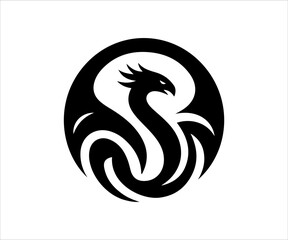 Dragon head vector icon illustration design template. Suitable for logo, brand label, sign, symbol, web, etc