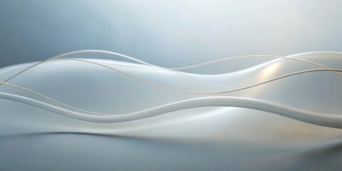 Abstract White Wave Background