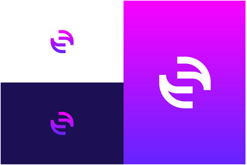 LUXURY GEOMETRIC LETTER S LOGO