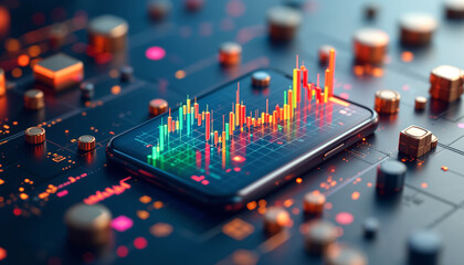 Currency and Exchange Stock Chart for Finance and Economy Display