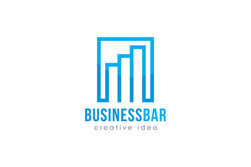 Creative Chart Business Concept Logo Design Template