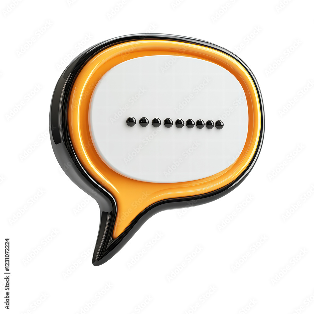 Poster speech bubble isolated on transparent background