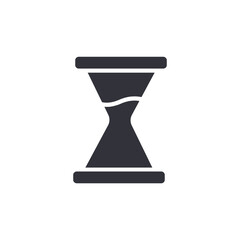 Hourglass solid icons, minimalist vector illustration ,simple transparent graphic element .Isolated on white background