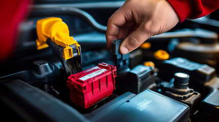 Check and maintenance the battery in car with yourself.