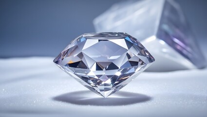 Diamond on white background