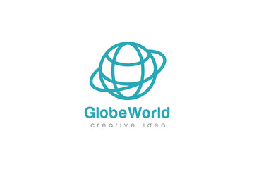 Creative Globe Concept Logo Design Template