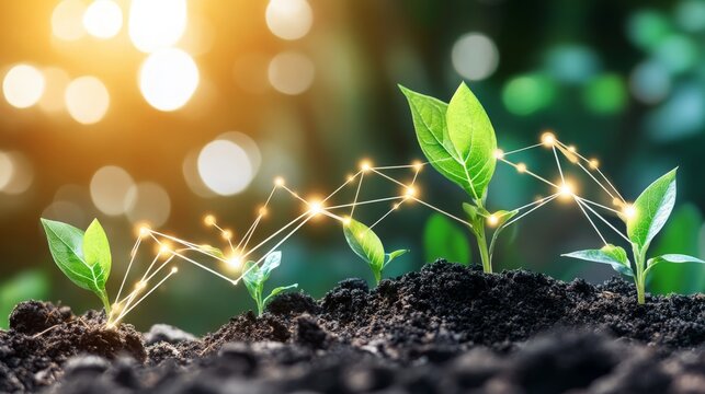 Growing Plants  Network  Technology  Agriculture  Sustainability