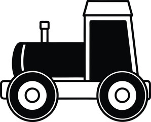 Construction Vehicle Drum Roller Silhouette High Quality Heavy Machinery Vector for Engineering and Industrial Projects