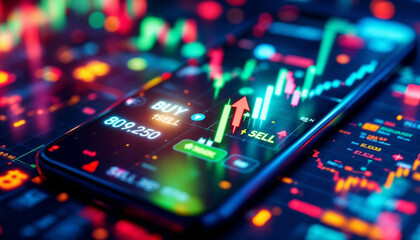 Currency and Exchange Stock Chart for Finance and Economy Display