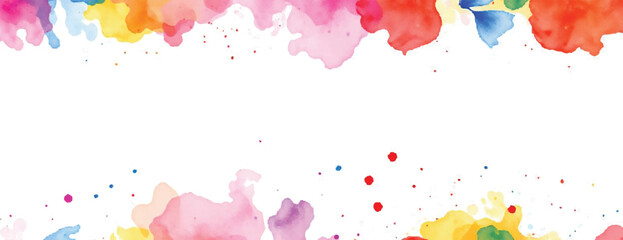 Holi colorful watercolor splashes vibrant and artistic, gulal, Paint, grunge, splatter, liquid, powder, ainbow, spray, smoke, abstract, Template, background