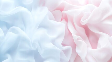Fototapeta premium Soft Pastel Fabric Draped in Gentle Waves