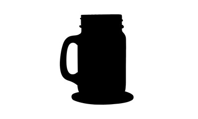 silhouette of glass jar illustration