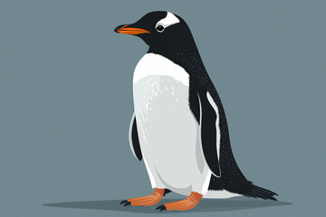 Fototapeta premium Minimalist Penguin Standing