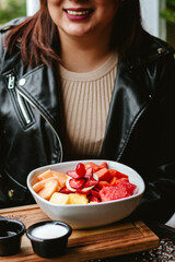 Fruta de temporada, comida