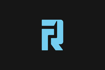 Fototapeta premium FR Monogram Logo