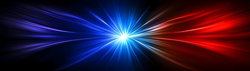 Abstract Red Blue Burst Illustration