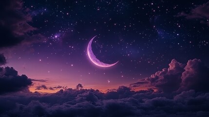 Captivating night scenery ideal for tranquil settings.