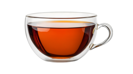 side view of coffee cup transparent isolated on white png