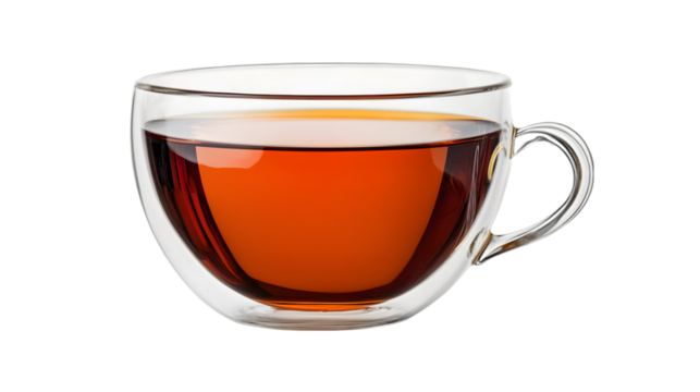 side view of coffee cup transparent isolated on white png