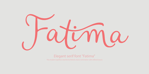 Elegant serif font 