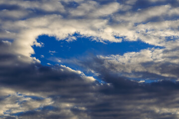 Dramatic Sky with a Unique Cloud Formation