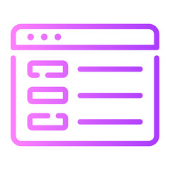 Obraz premium modal Line Gradient Icon