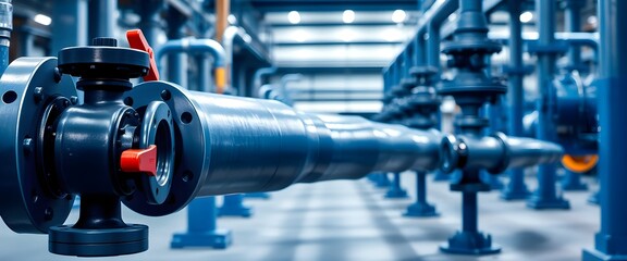 Smart Water Management: Automated Valves Regulating Pipeline Flow