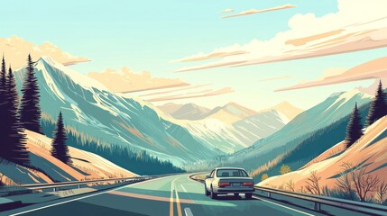 Serene Mountain Road Trip: A Journey Through Majestic Landscapes