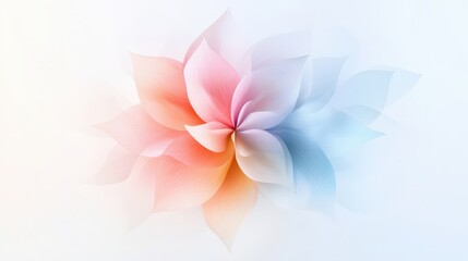 Fototapeta premium A flower with pink and blue petals