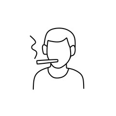smoking vector icon