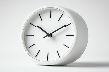 Minimalist White Clock: Simple Design, Modern Aesthetic
