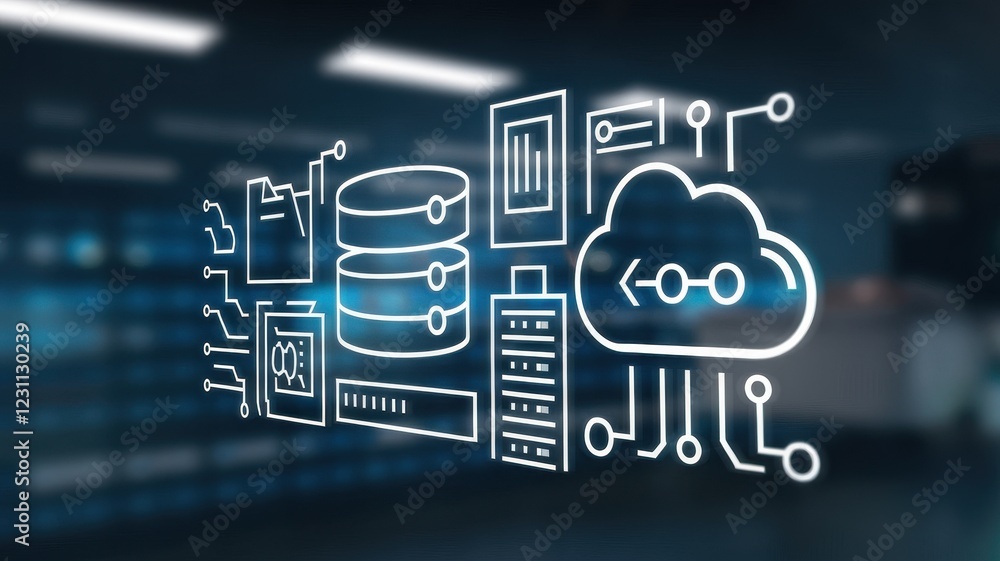 Poster cloud computing: data storage, networking, and server technology