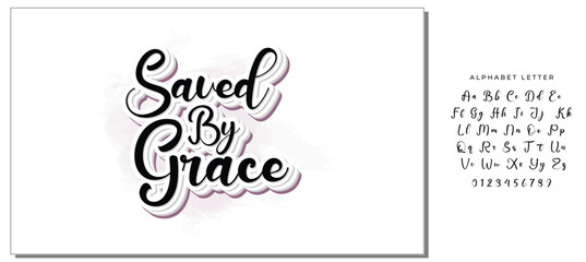 saved by grace background inspirational positive quotes, motivational, typography, lettering design