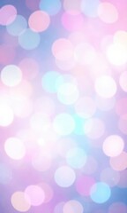 Obraz premium Pastel rainbow hues in a soft focus bokeh effect, pastel rainbow, soft focus, soft colors