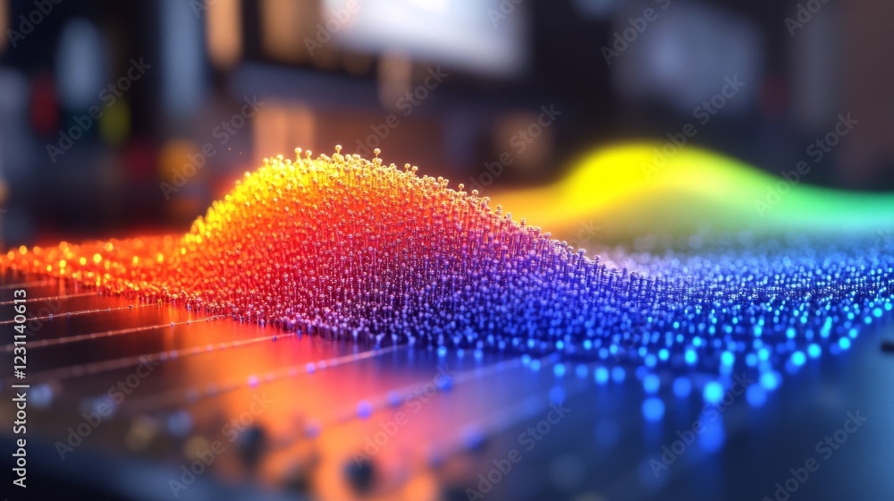 Poster colorful data visualization abstract background