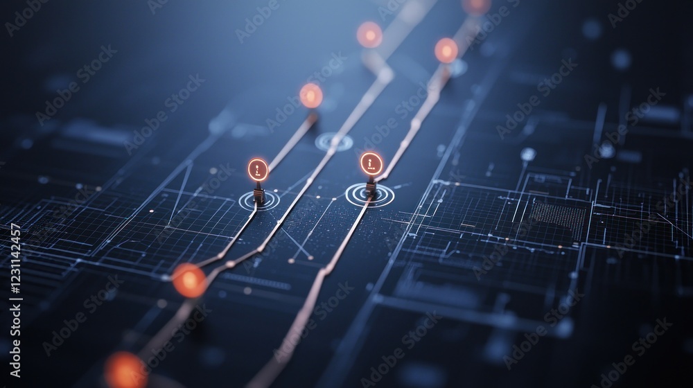 Poster digital journey: navigating the network pathways