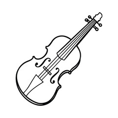 Obraz premium violin isolated on white