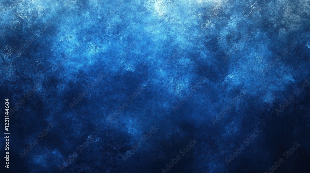 Poster deep blue abstract texture, grunge style. ideal for backgrounds, adding depth and mood to designs.